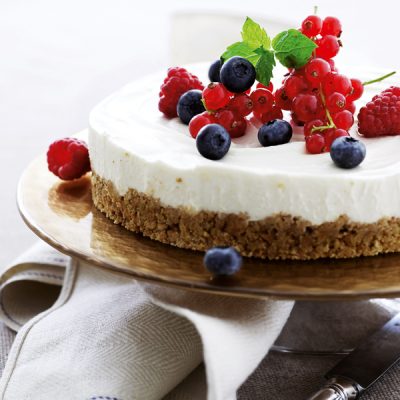 Cheesecake med frisk frugt_600x600px