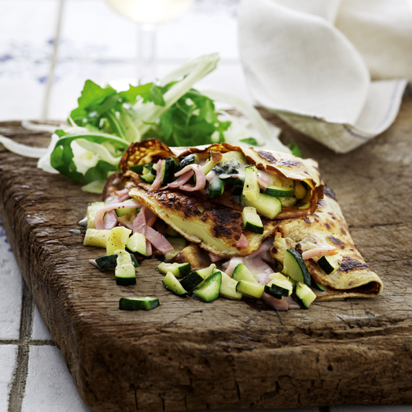 Pandekager med courgetter og gorgonzola_600x600px